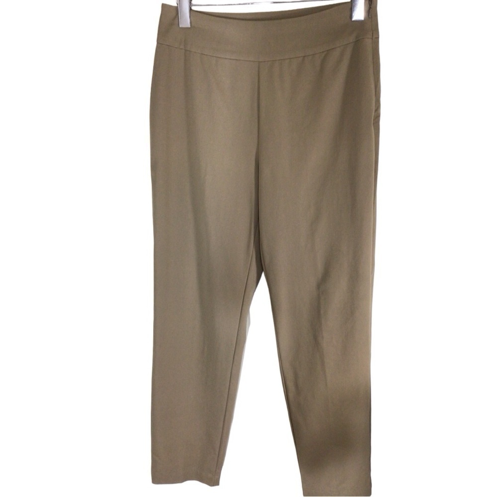 Chico's Tan Straight Leg Pants Size 1 Excellent